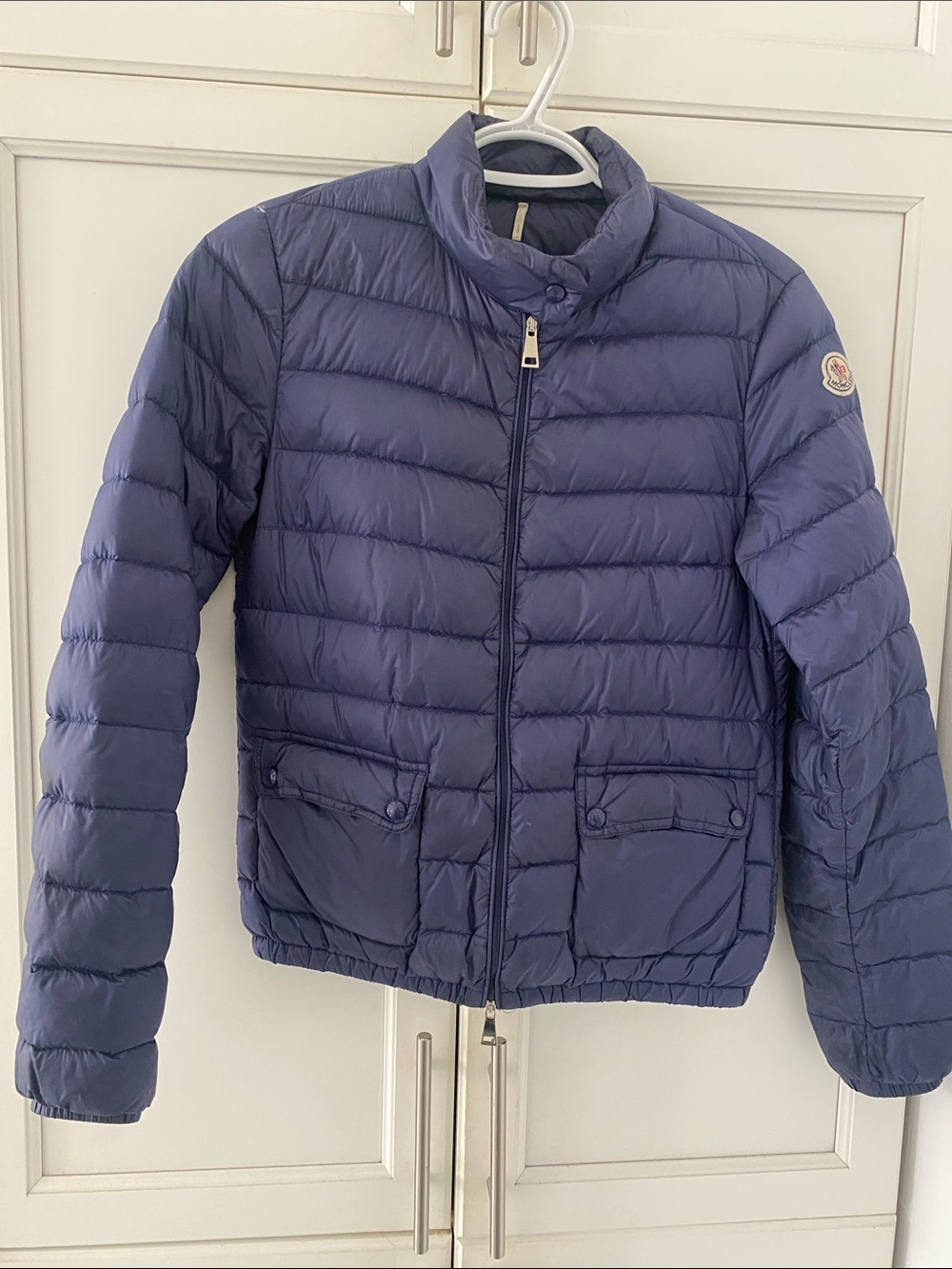 Moncler Women’s Blue Quilted Puffer Jacket